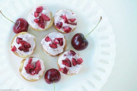 tartes à la crème de cerise