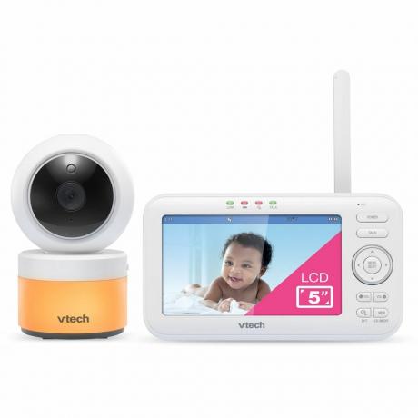 Moniteur vidéo numérique pour bébé avec panoramique, inclinaison et veilleuse