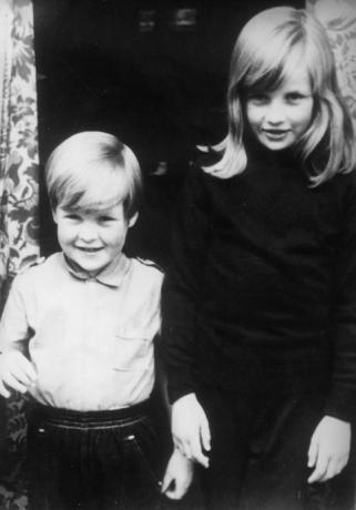 La princesse Diana et Charles Spencer