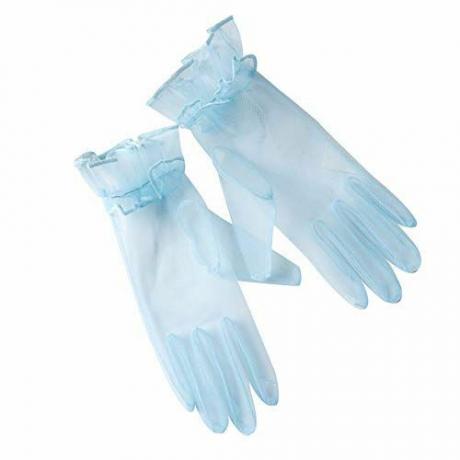 Gants Courts en Bleu Clair