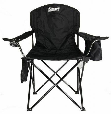 Chaise de camping avec refroidisseur à 4 canettes
