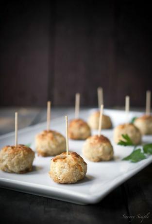 bouchées de gâteaux de crabe