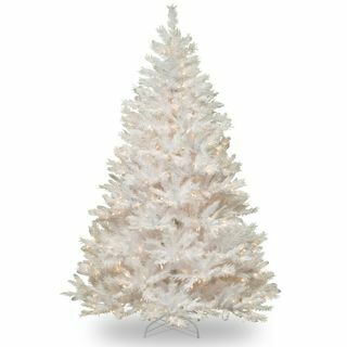 Arbre de Noël artificiel en pin blanc de 6 pi