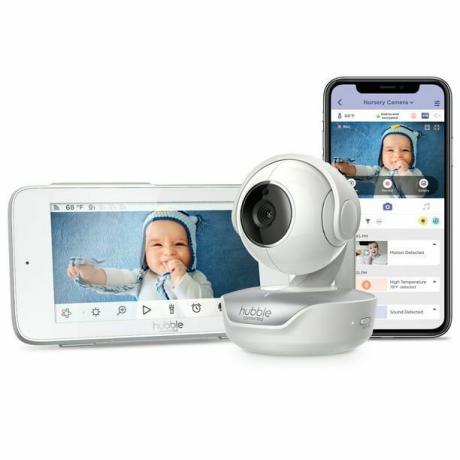 Moniteur pour bébé HD intelligent de 5 pouces avec visionneuse à écran tactile