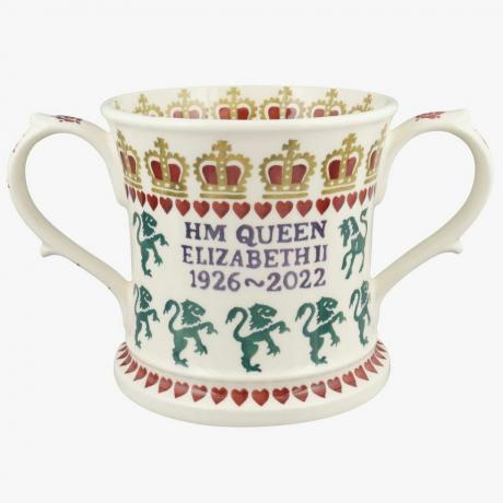 Grande tasse à deux anses de la reine Elizabeth II