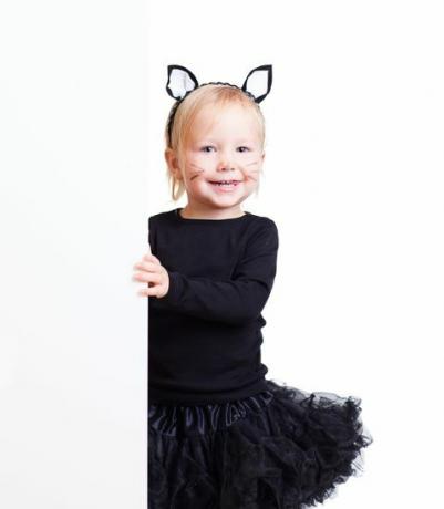 costume d'halloween chat pour les filles