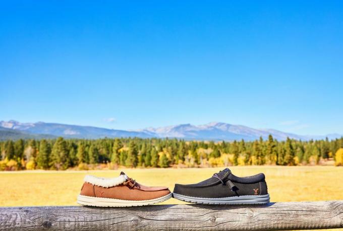 salut les chaussures de Yellowstone
