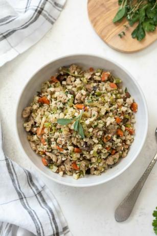 farce de chou-fleur à faible teneur en glucides