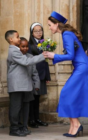 la famille royale assiste au service de l'abbaye de westminster le jour du Commonwealth