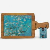 Planche de service en céramique et chêne Amand Blossom Van Gogh 34,5 cm