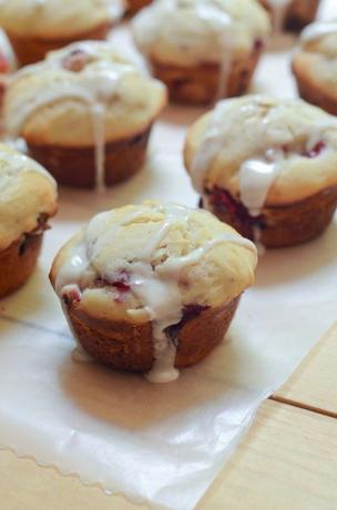 muffins glacés aux fraises