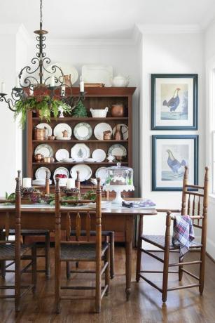 salle à manger de ferme décorée pour la cuisine