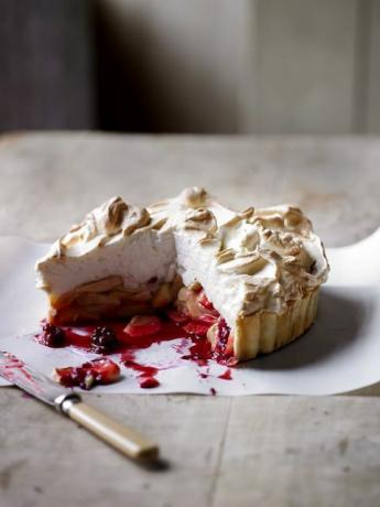 Tarte meringuée aux pommes