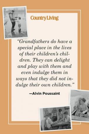 « les grands-pères ont une place particulière dans la vie des enfants de leurs enfants qu