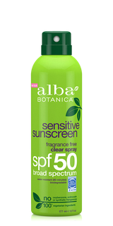 Alba Botanica Suncare Spray Transparent Sans Parfum SPF50 177ml