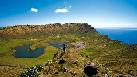 Co-pia-de-caldeirao, l'une des neuf îles des Açores 