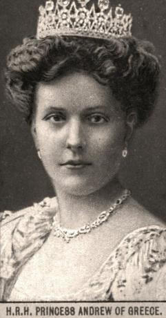 S.A.R.la princesse Andrew de Grèce, 1908.artiste: WD & HO Wills