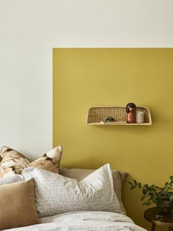 Dulux Yellow Golden Sands peinture chambre à coucher
