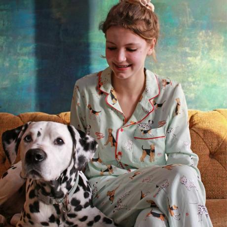 Ensemble de pyjama en Tencel à imprimé Poppy Dog