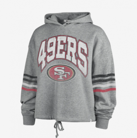 Sweat à capuche court des 49ers