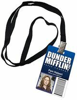 Pam Halpert Dunder Mifflin Inc. Badge d'identité 