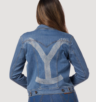 Veste en jean laser pour femme