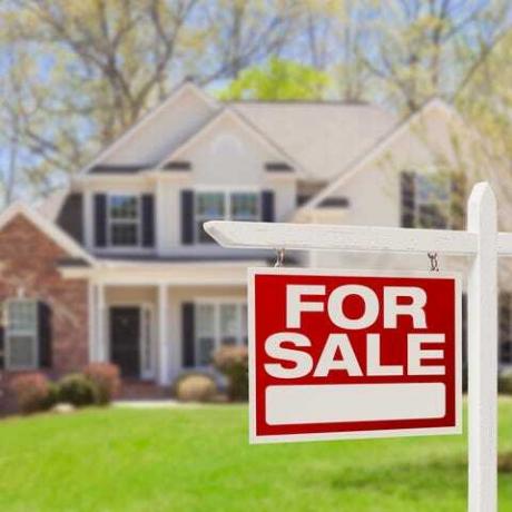 maison à vendre signe immobilier et maison