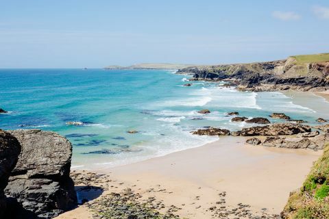 Porthcothan Bay, près de Padstow, Cornwall