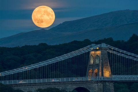 Supermoon à Anglesey, Pays de Galles