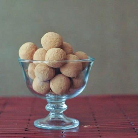 truffes au chocolat et au caramel