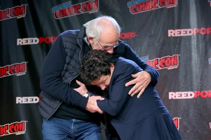 christopher lloyd l et michael j fox comic con réunion