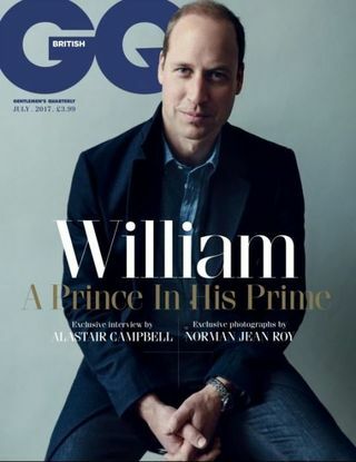 couverture du prince william GQ