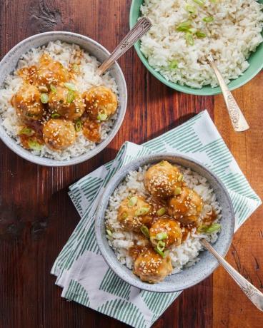 boulettes de poulet au sésame