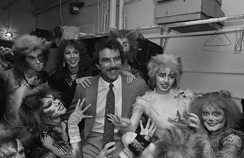 Tom Selleck et Jillie Mack dans les coulisses de Cats 1983