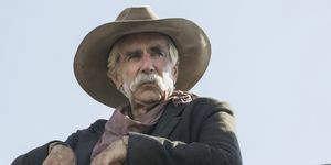 photographié sam elliot en tant que karité de la série originale primordiale 1883 photo cr emerson millerparamount © 2021 mtv entertainment studios tous droits réservés