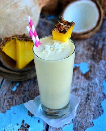 smoothie pina colada maigre