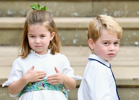 Le prince George et la princesse Charlotte au mariage de la princesse Eugénie et de Jack Brooksbank