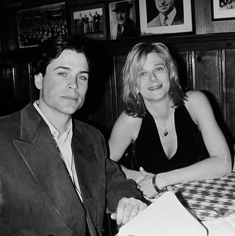 états-unis 01 janvier rob lowe et sa femme sheryl berkoff photo par la collection de photos de la vie via images getty