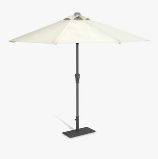 Base de parasol: poids de base plat de parasol autoportant demi-rond