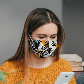 Masque facial à imprimé animal