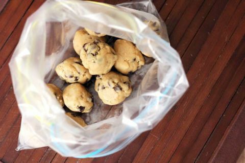 congélation des boules de pâte à biscuits