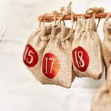 24 sacs de suspension d'arbre de calendrier de l'Avent de Noël