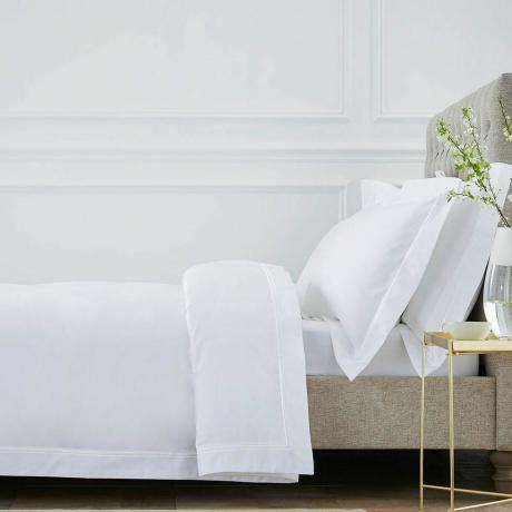 Housse de couette Kensington - 800 fils au pouce carré - Coton égyptien - Blanc