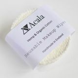 Lingettes de maquillage au chanvre réutilisables, Acala