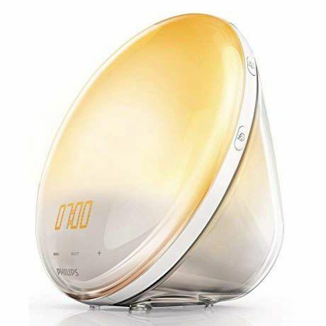 Lampe de réveil Philips avec simulation colorée du lever du soleil et 7 sons naturels