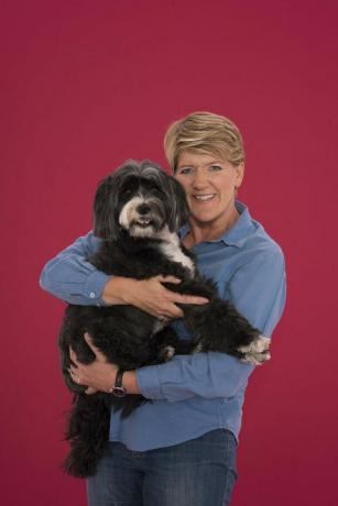 Clare Balding avec son chien, Archie