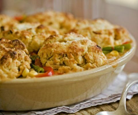 tarte aux légumes et au poulet