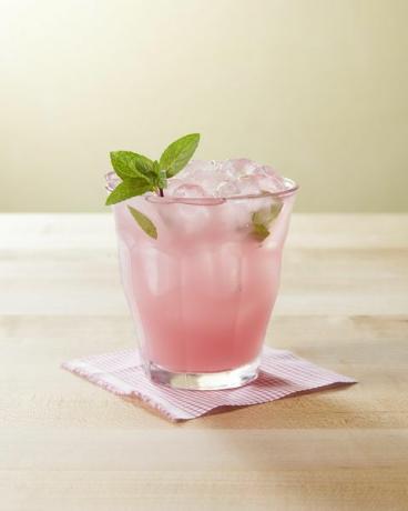 limonade à la menthe et à l'hibiscus