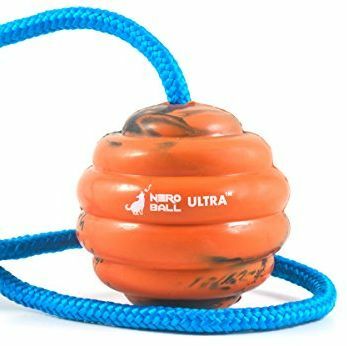 Nero Ball Ultra TM - Balle de dressage pour chien sur corde - Jouet d'exercice et de récompense pour chiens