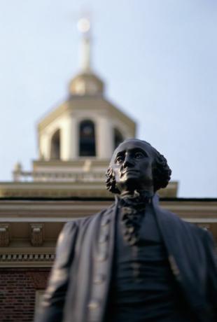 Philadelphie, George Washington statue à Independence Hall